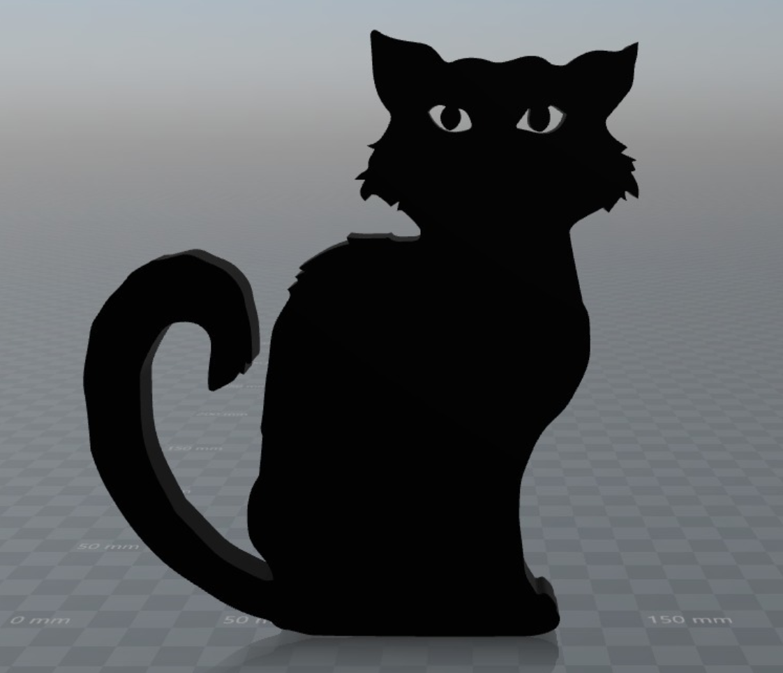 Download free OBJ file Black cat • 3D printer model ・ Cults